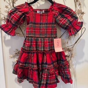 Ivy City Co Mini Madeline Dress - Holiday Plaid